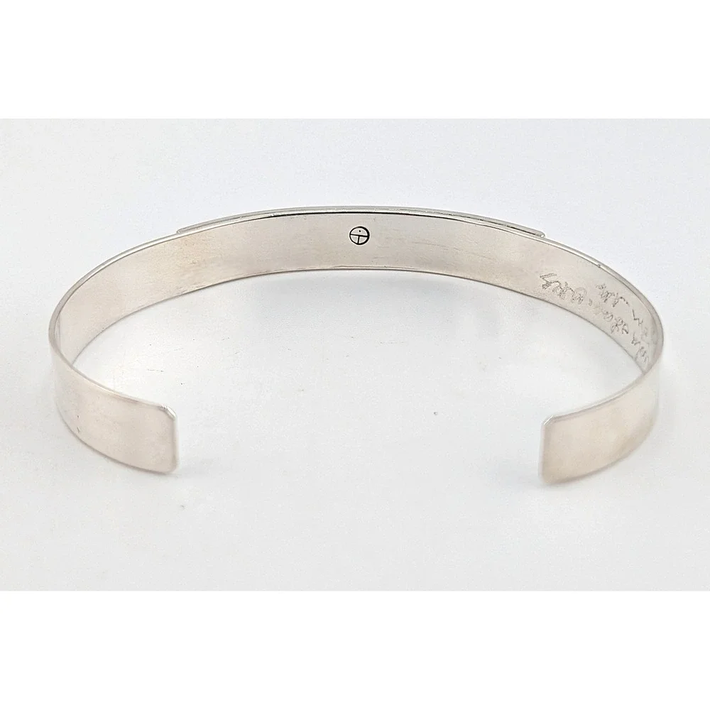 Native American Sterling Silver Bracelet Zuni Jewelry Signed sz 7*